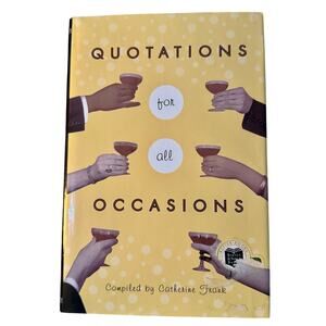 Quotations for All Occasions Catherine Frank Hardcover with Dust Jacket